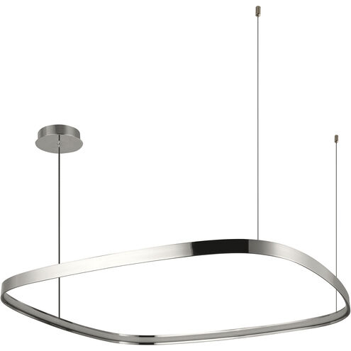 Yukon LED 39.25 inch Polished Nickel Pendant Ceiling Light
