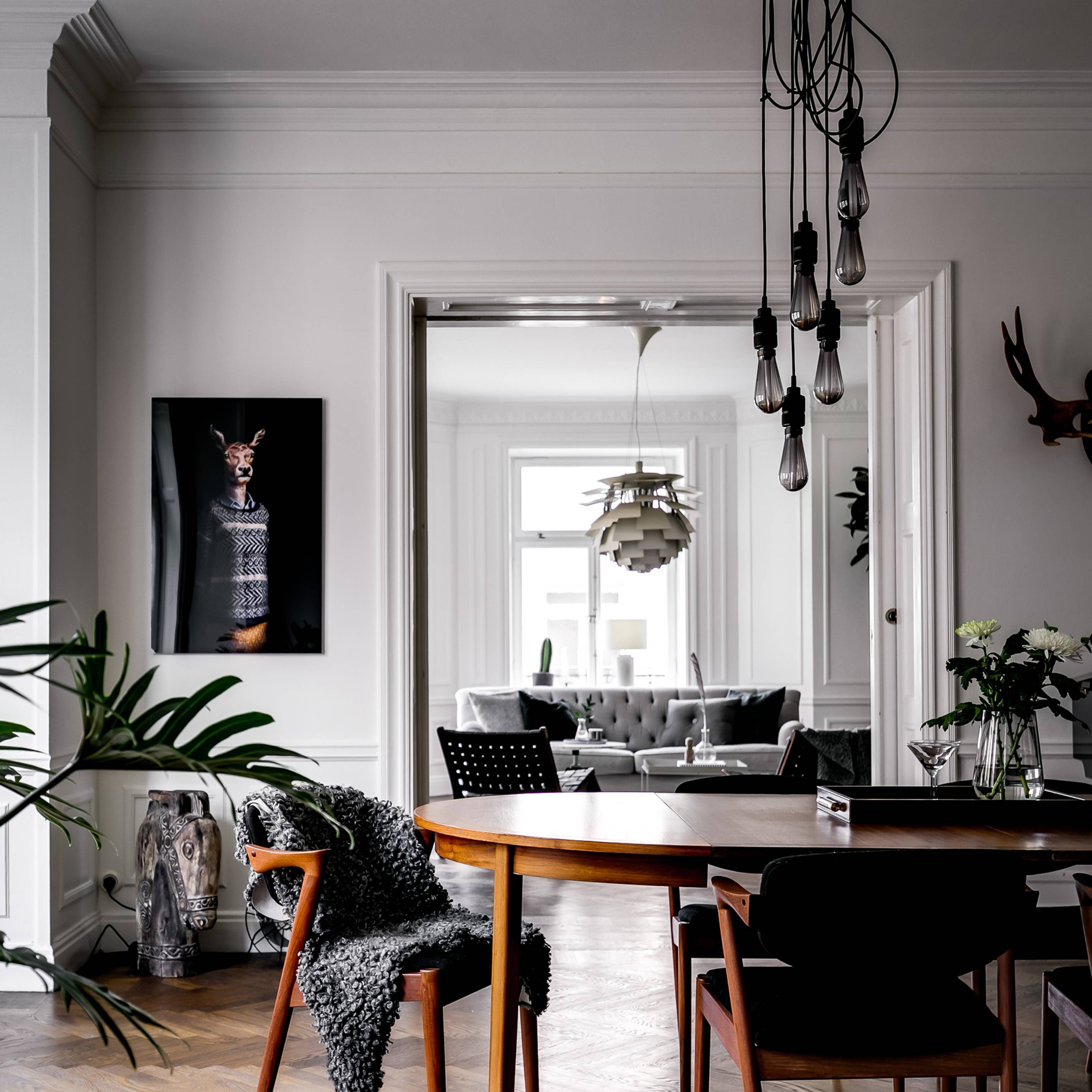 Hooked 6.0 LED 5.91 inch Smoked Bronze Pendant Ceiling Light, Nude