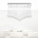 Twinkle 11 Light 17 inch Chrome Flush Mount Ceiling Light