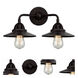 Nouveau 2 Railroad LED 16 inch Matte Black Bath Vanity Light Wall Light