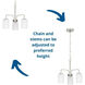 Merry 3 Light 18 inch Brushed Nickel Linear Chandelier Ceiling Light