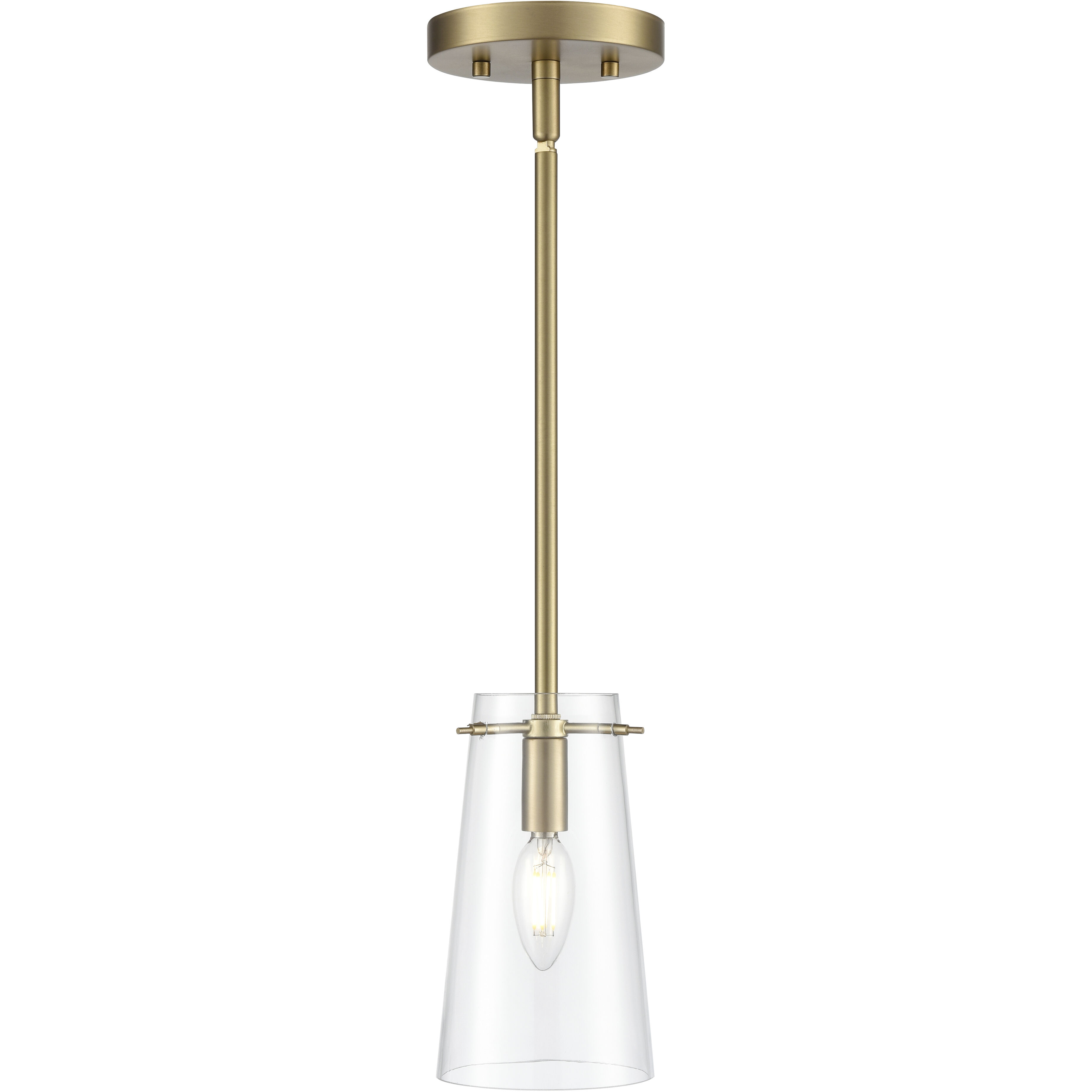 Maccan 1 Light 5 inch Vintage Brass Pendant Ceiling Light