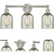 Edison Caledonia 3 Light 23 inch Brushed Satin Nickel Bath Vanity Light Wall Light in Mica Glass