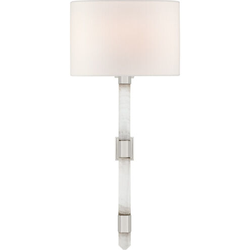 Suzanne Kasler Adaline 1 Light 10 inch Polished Nickel Tail Sconce Wall Light in Polished Nickel and Quartz, Medium