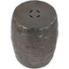 Cambeck 18 inch Blackened Bronze Glazed Accent Stool