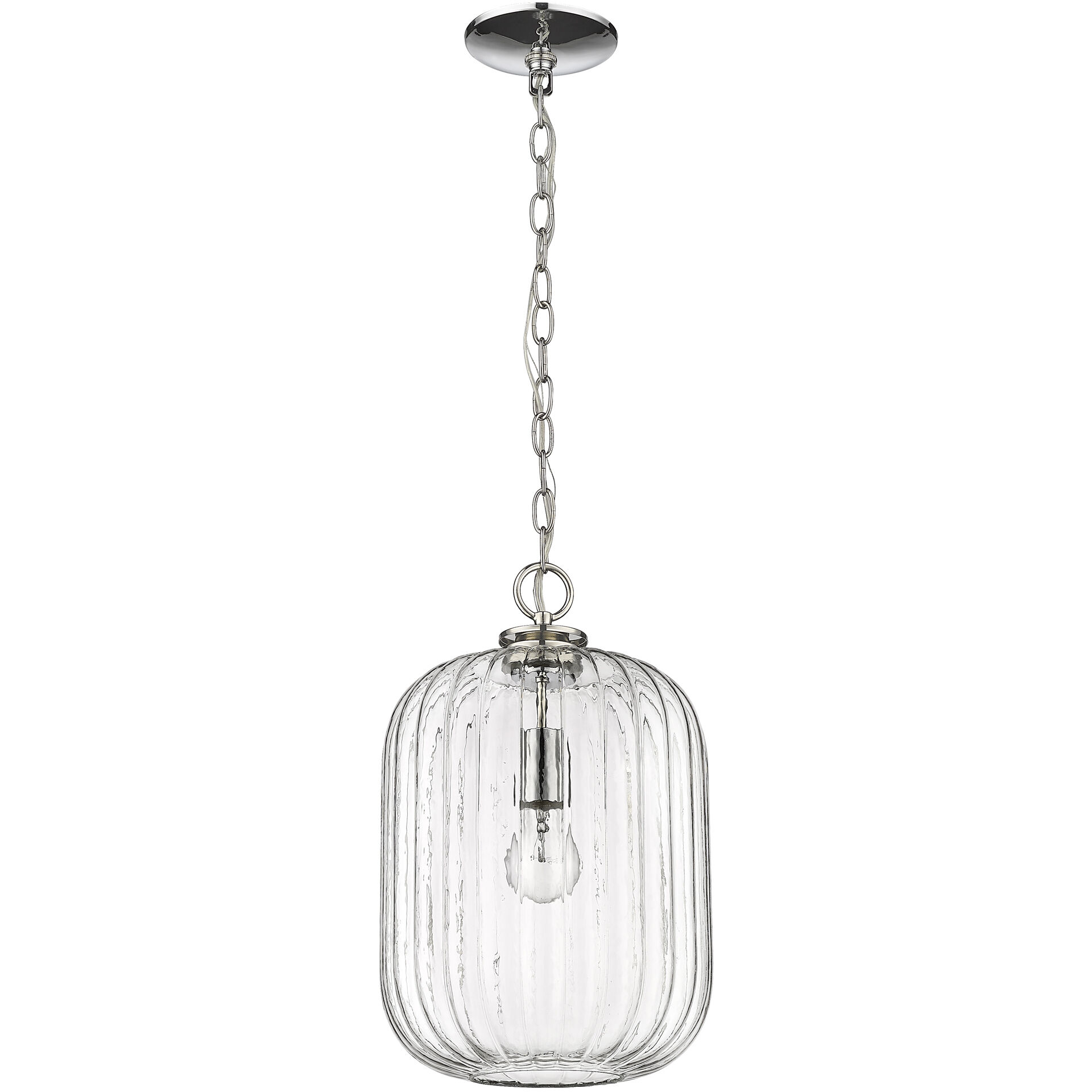 Cabot 1 Light 10 inch Polished Nickel Pendant Ceiling Light