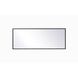 Monet 36 X 14 inch Black Wall Mirror