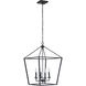 Neighborhood Flynt 4 Light 19 inch Flat Black Foyer Light Ceiling Light, Neighborhood Collection