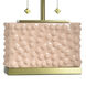 Edmund 21 inch 40 watt Pearl Blush and Polished Brass Table Lamp Portable Light