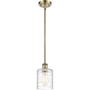 Ballston Cobbleskill LED 5 inch Antique Brass Mini Pendant Ceiling Light