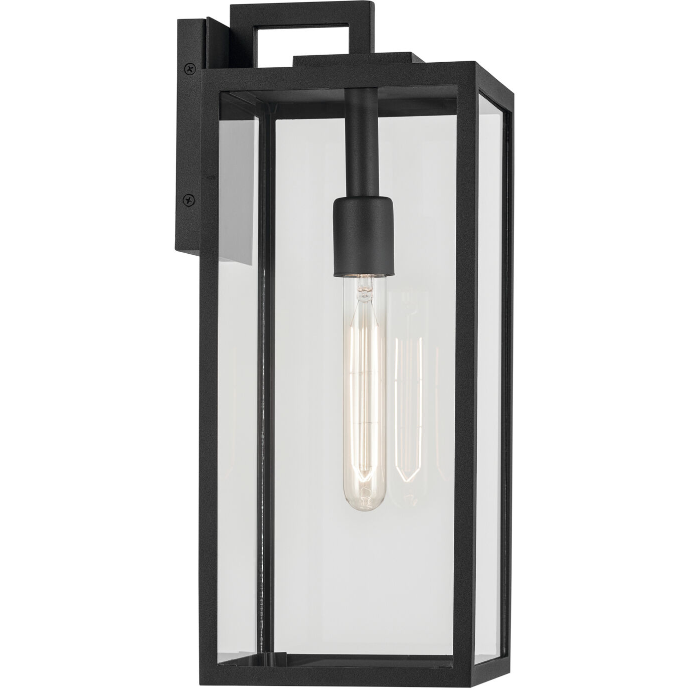 Branner 1 Light 17.75 inch Black Textured Outdoor Wall, Medium