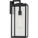 Branner 1 Light 17.75 inch Black Textured Outdoor Wall, Medium