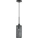Twinewell 1 Light 5.13 inch Black Mini Pendant Ceiling Light