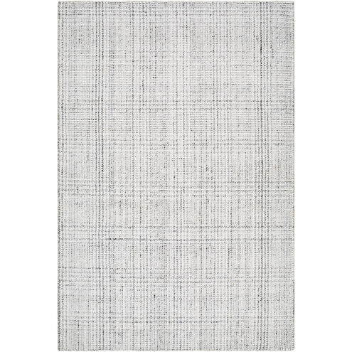Hope 90 X 60 inch White/Gray/Light Slate Handmade Rug in 5 x 7.5