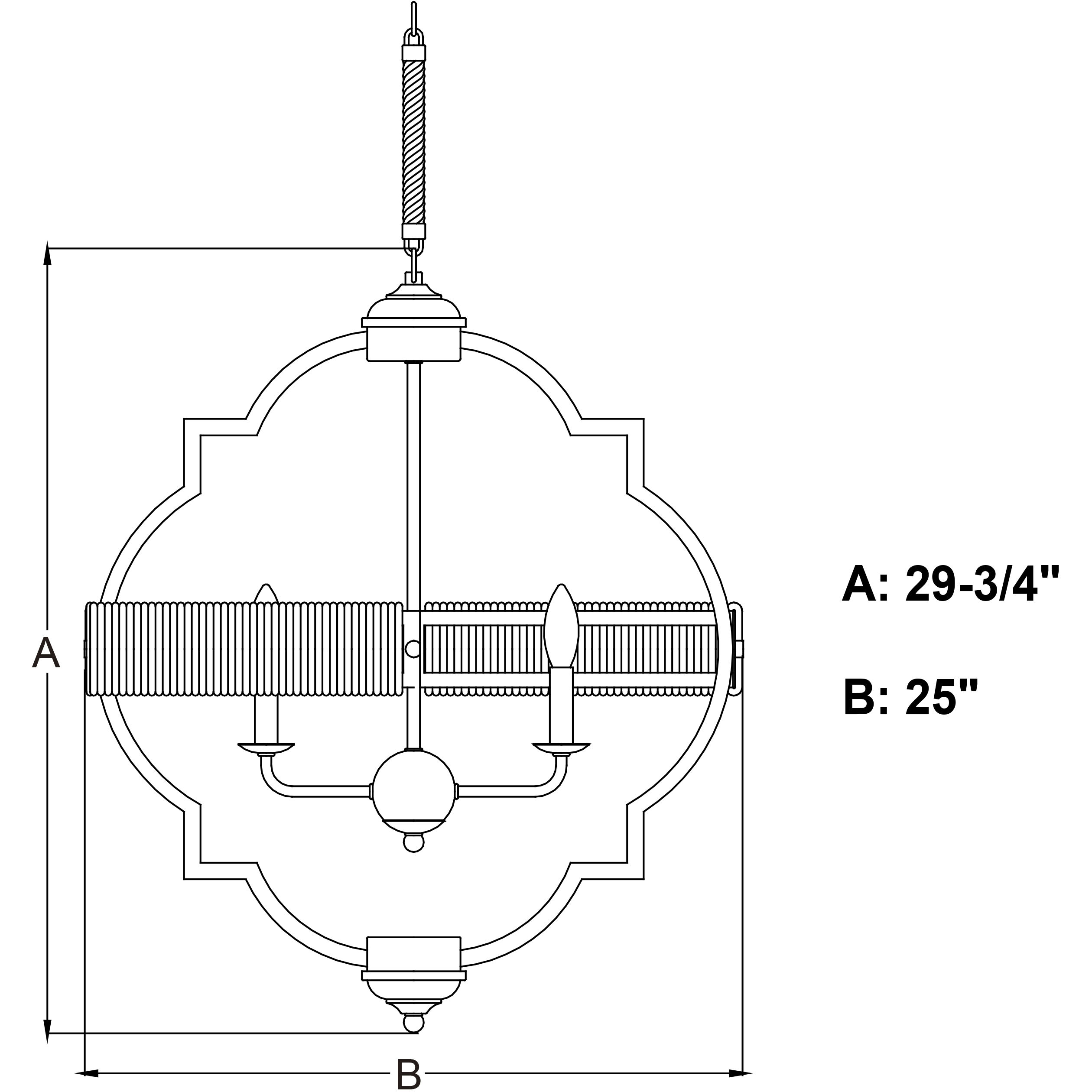 Beaumont LED 25 inch Textured Gray Pendant Ceiling Light