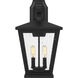 Joffrey 2 Light 19 inch Matte Black Outdoor Wall Lantern, Large