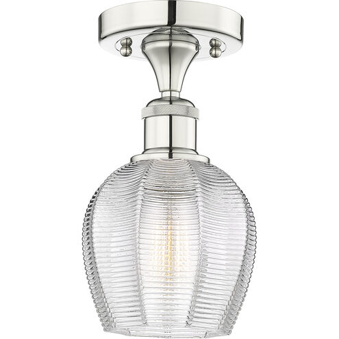 Norfolk 1 Light 5.75 inch Polished Nickel Semi-Flush Mount Ceiling Light