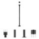 Luminata LED 95.23 inch Black Outdoor Post Mounted Fixture