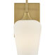 Octave 1 Light Warm Brass Wall Sconce Wall Light, Essentials