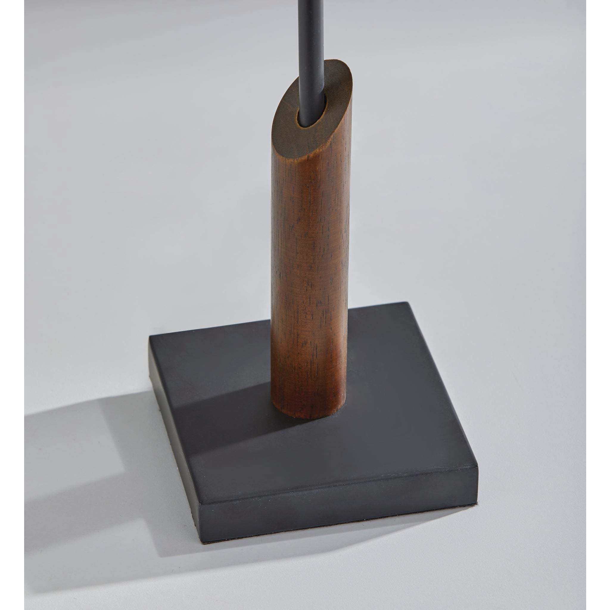 Ethan 23 inch 60.00 watt Black with Walnut Wood Table Lamp Portable Light