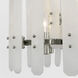 AERIN Bonnington 24 Light 55 inch Polished Nickel Linear Chandelier Ceiling Light in Alabaster, Large