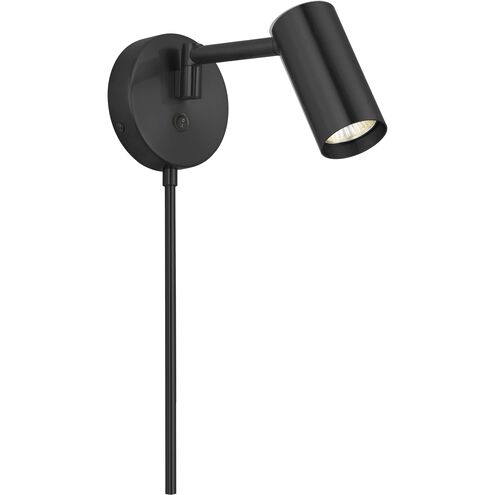 Stanly 1 Light 5.5 inch Matte Black Wall Spotlight