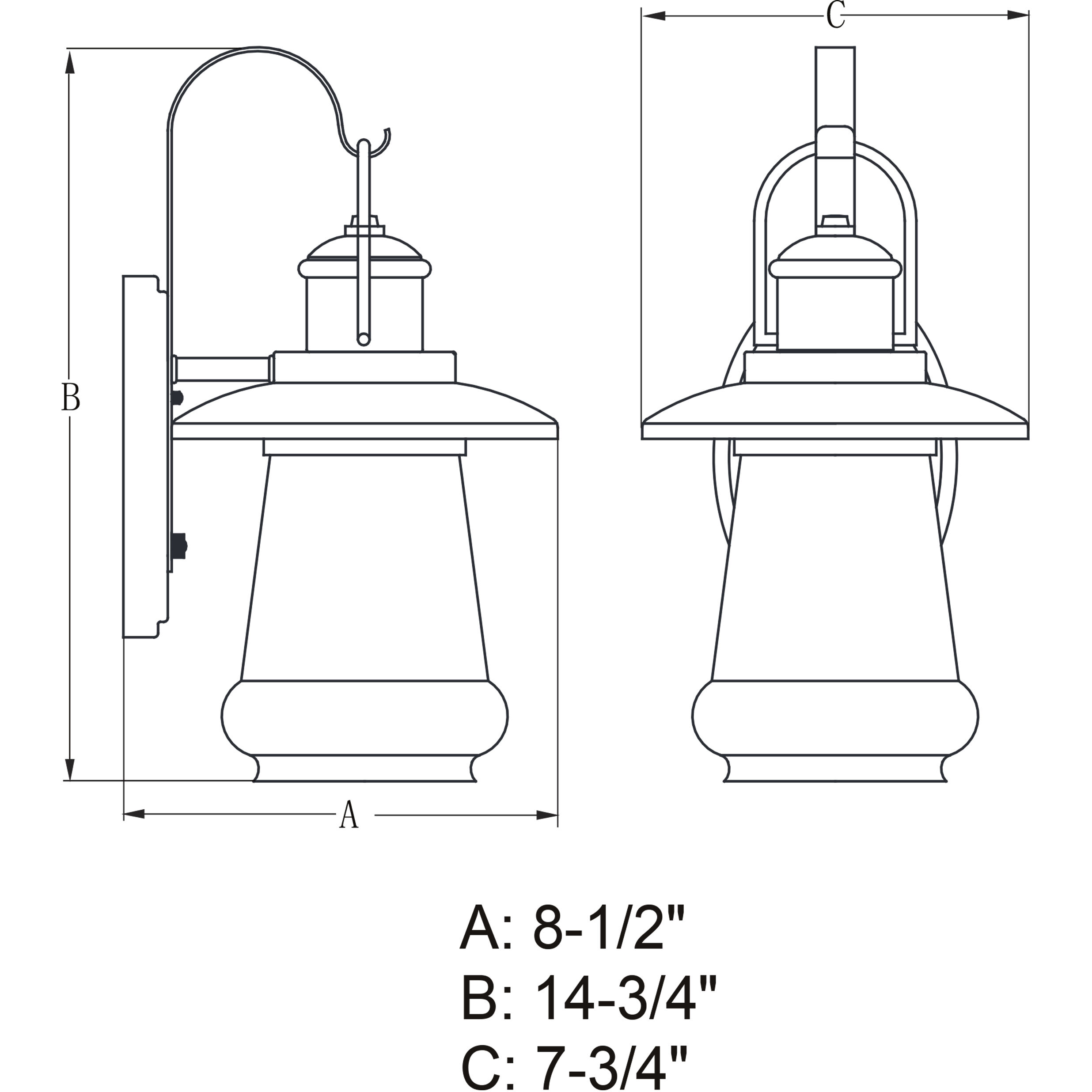 Bridgeport Oil Rubbed Bronze Outdoor Motion Sensor, Dualux