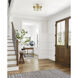 Canada 3 Light 16 inch Gold Semi-Flush Mount Ceiling Light