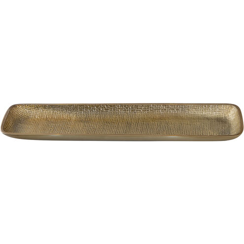 Louk Antique Nickel and Antique Brass Tray, Set of 2