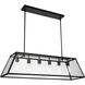 Alyson 6 Light 12 inch Black Down Chandelier Ceiling Light