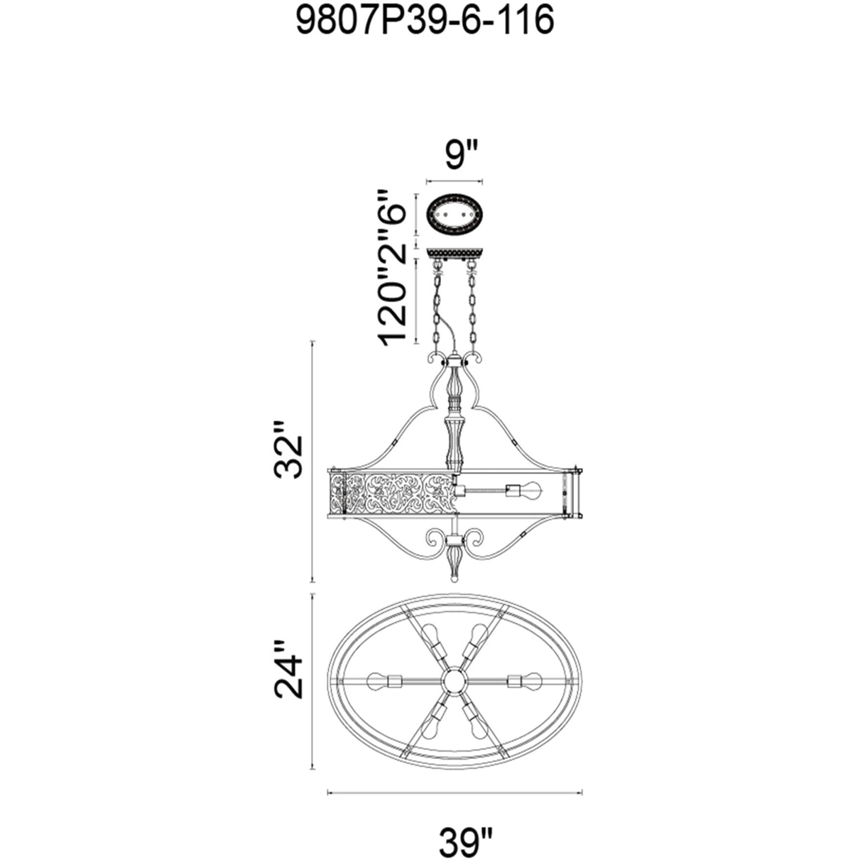 Nicole 6 Light 24 inch Brushed Chocolate Drum Shade Chandelier Ceiling Light