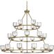 Cadence 27 Light 48 inch Satin Gold Chandelier Ceiling Light