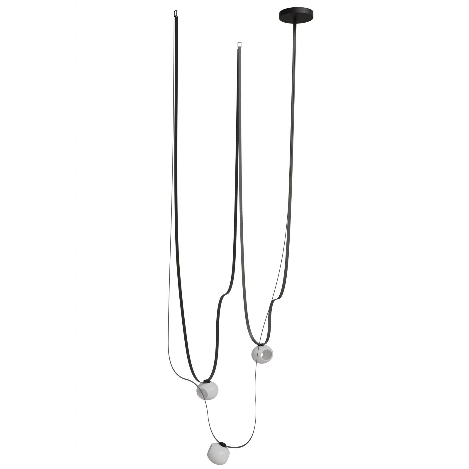 Fremont LED 8 inch Black Belt Chandelier Ceiling Light