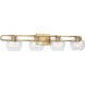 Codyn 4 Light 40 inch Satin Brass Bath Vanity Wall Light
