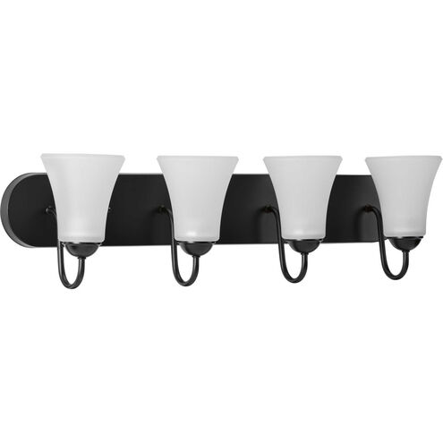 Classic 4 Light 30 inch Matte Black Bath Vanity Wall Light