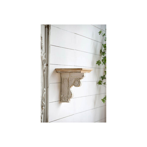 Wall 14 X 11 X 9 inch Distressed White/Natural Shelf