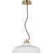 Sean Lavin Forge LED 18 inch Natural Brass Line-Voltage Pendant Ceiling Light in Matte White