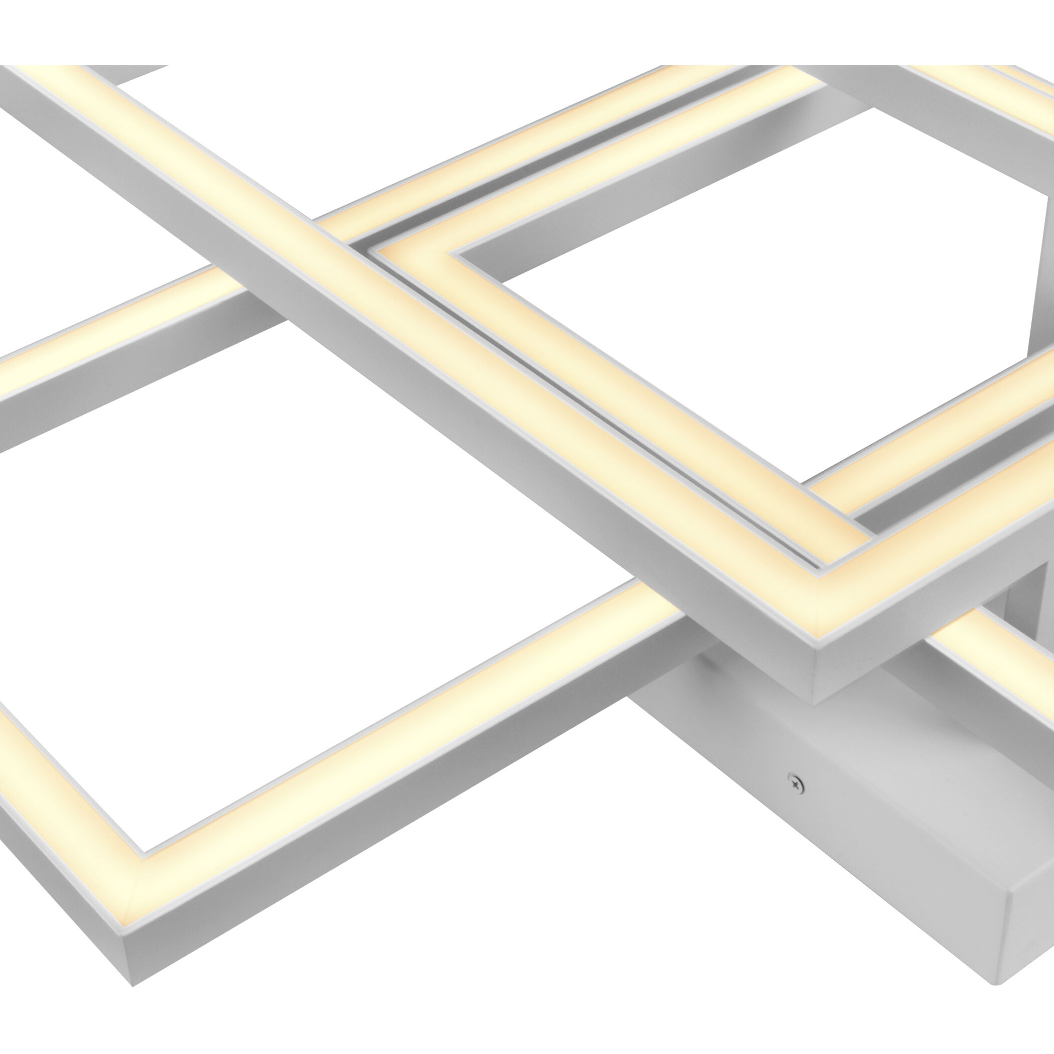 Radium 27.5 inch White Semi-Flush Ceiling Light