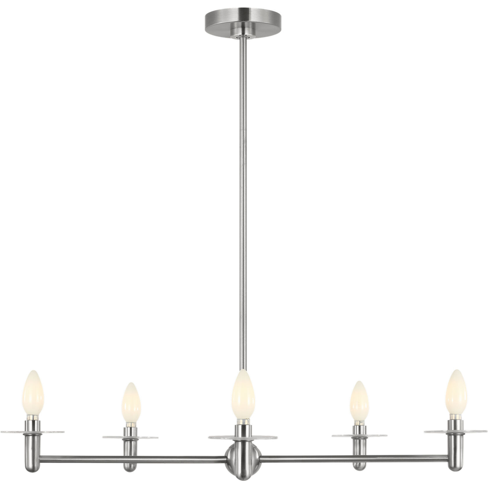 Vilera LED 33.25 inch Brushed Nickel Chandelier Ceiling Light