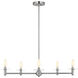 Vilera LED 33.25 inch Brushed Nickel Chandelier Ceiling Light