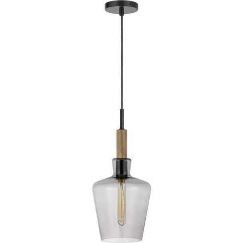 Swindon 1 Light 8 inch Smoked Pendant Ceiling Light