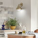 Niva LED 8 inch Champagne Bronze Semi Flush Mount Ceiling Light