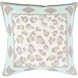 Josephine 18 inch Aqua, Ivory, Taupe Pillow Kit