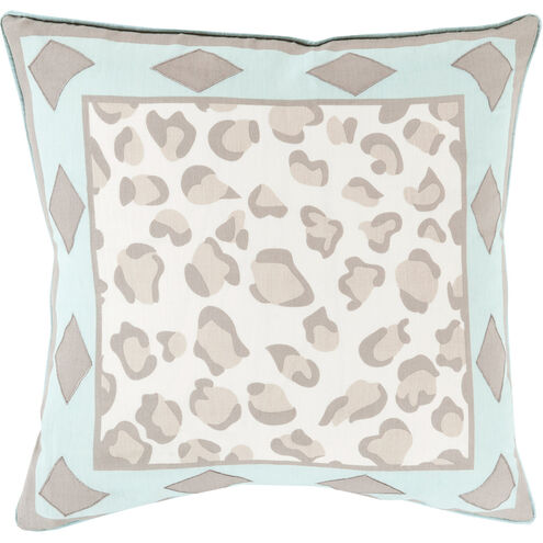 Josephine 18 inch Aqua, Ivory, Taupe Pillow Kit