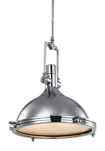 AV Series 21 inch Chrome Metal Pendant Ceiling Light