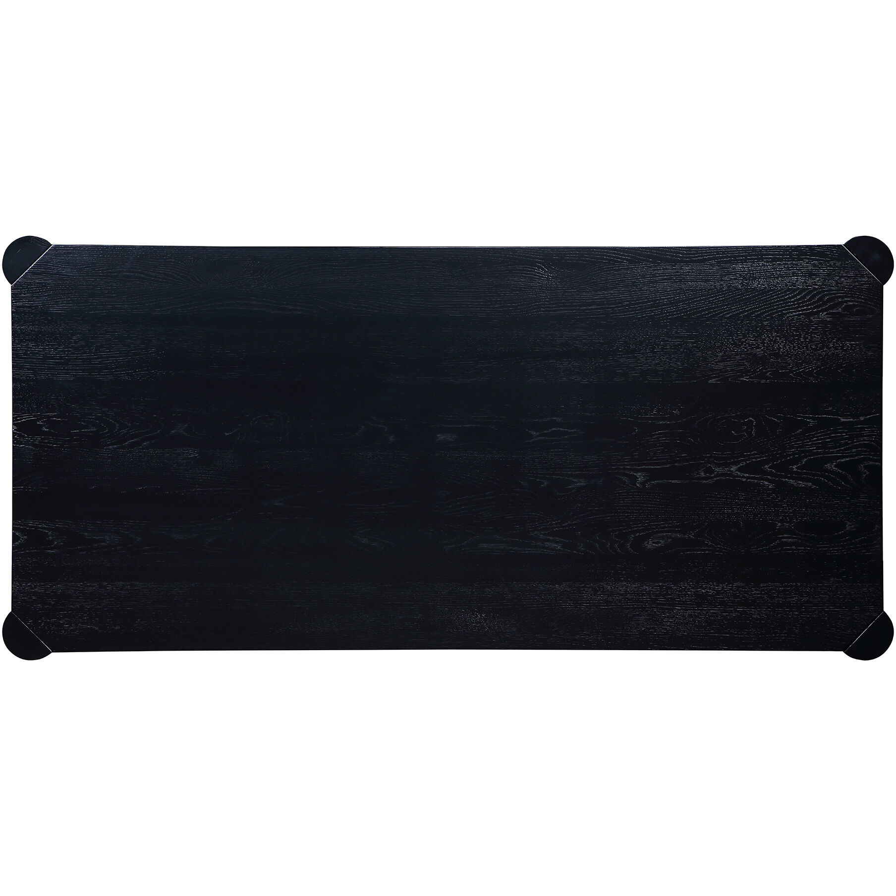 Post 76 X 36 inch Black Dining Table, Small