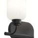 Reines 2 Light 14.75 inch Matte Black Bath Vanity Wall Light