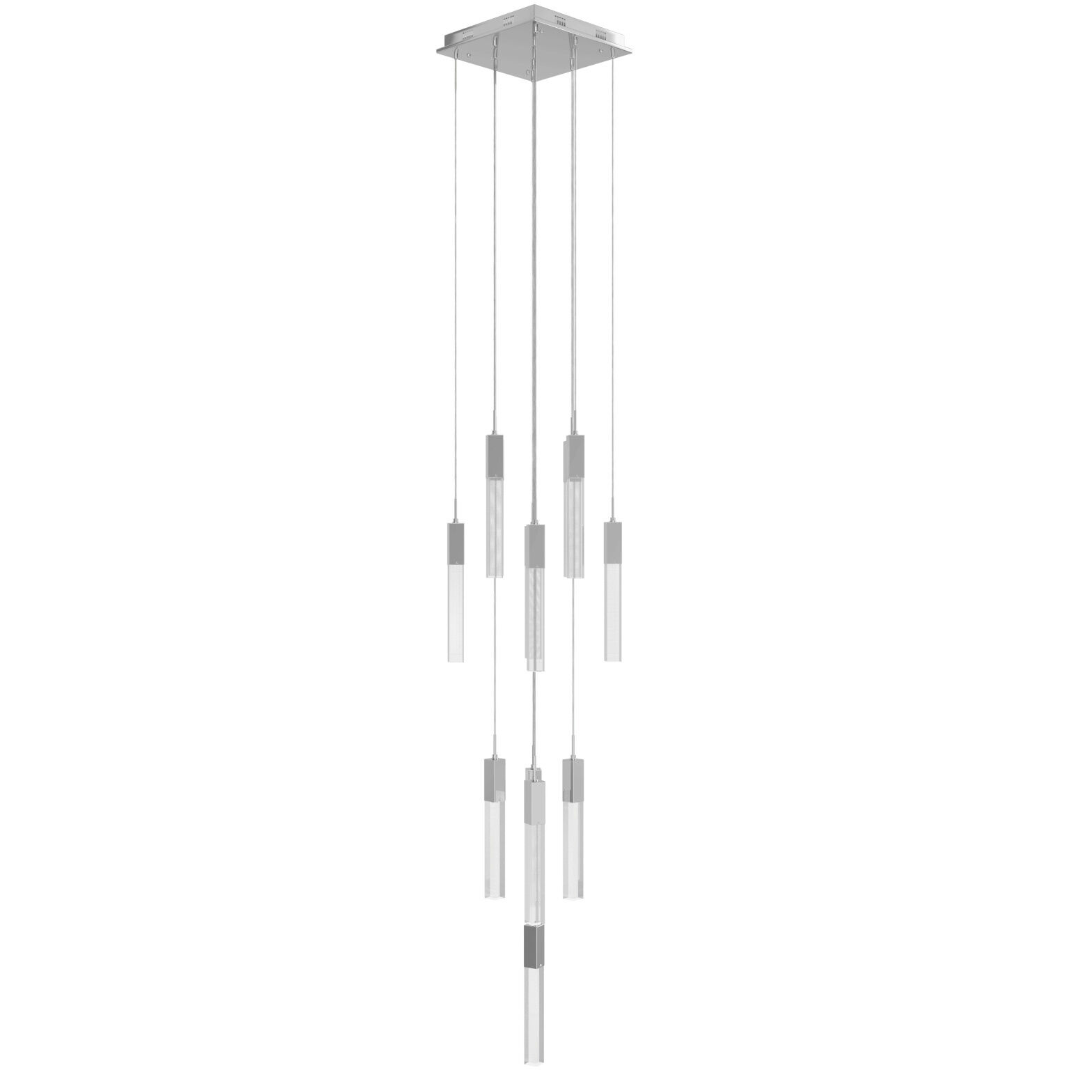 Original Glacier Snow Avenue LED 20 inch Polished Chrome Multi Port Pendant Ceiling Light