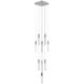 Original Glacier Snow Avenue LED 20 inch Polished Chrome Multi Port Pendant Ceiling Light