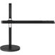 Portables 18.5 inch 5.00 watt Anodized Brushed Coal Adjustable Table Lamp Portable Light